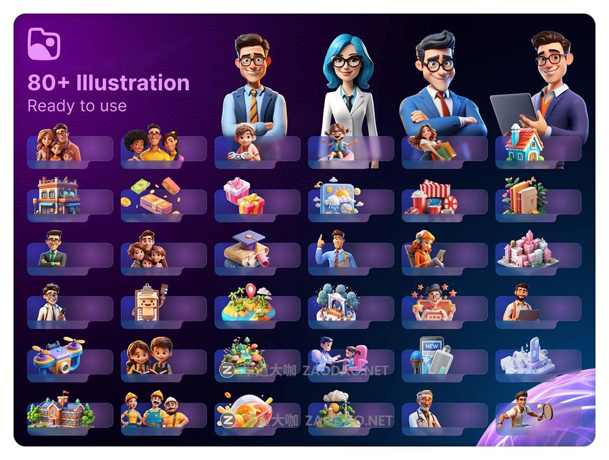 80+屏AI智能聊天英语学习口语教练移动应用程序app ui界面设计figma模板+3D插图 AI Language Learning & Speaking Coach UI Kit – CoachAI插图7 80+屏AI智能聊天英语学习口语教练移动应用程序app ui界面设计figma模板+3D插图 AI Language Learning & Speaking Coach UI Kit – CoachAI插图7