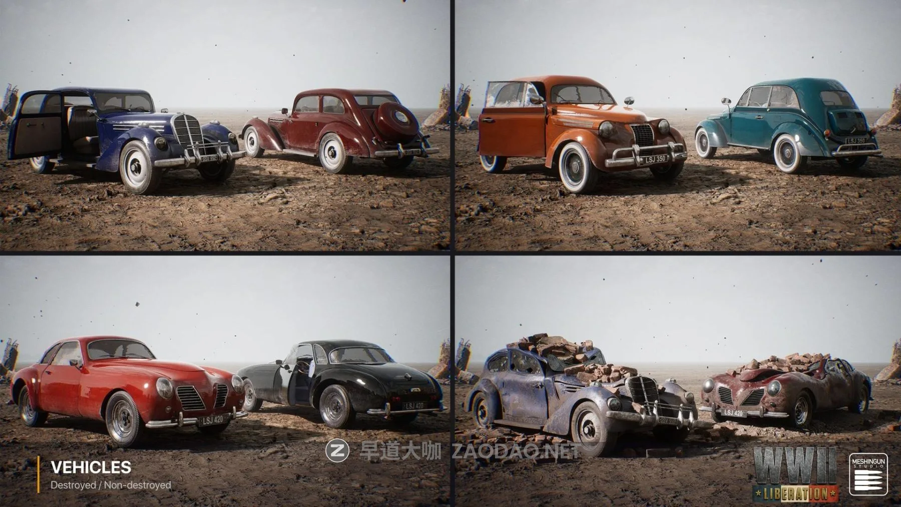 UE模型 二战时期法国城市街道建筑3D资产素材 Fab – France – WWII Liberation – World War 2 WW2插图20 UE模型 二战时期法国城市街道建筑3D资产素材 Fab – France – WWII Liberation – World War 2 WW2插图20