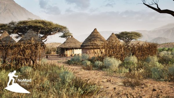 UE模型 非洲原始村庄草屋环境3D资产素材 African Village