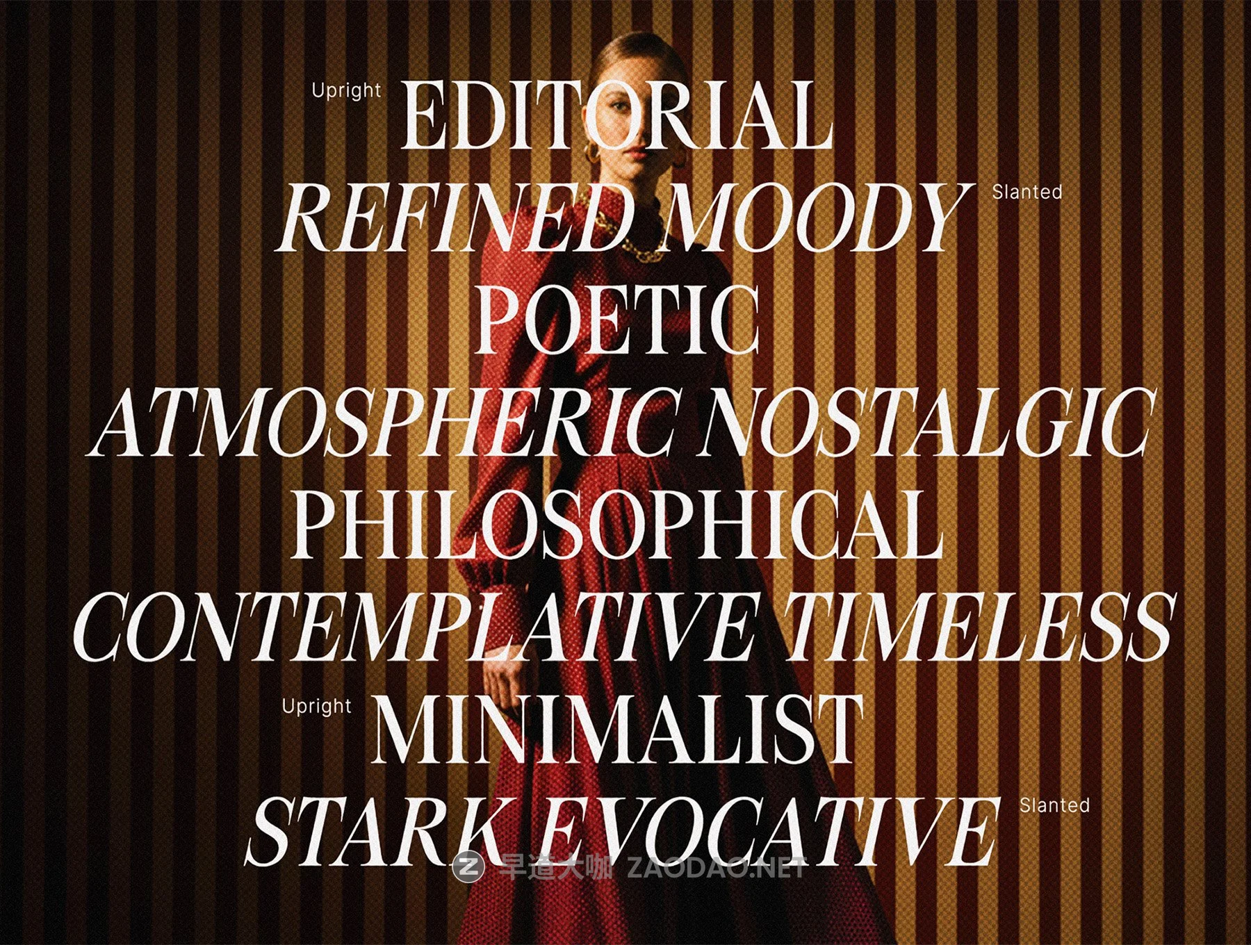 现代时尚品牌杂志海报徽标设计衬线英文字体安装包 Figo Shiftz Editorial插图3 现代时尚品牌杂志海报徽标设计衬线英文字体安装包 Figo Shiftz Editorial插图3