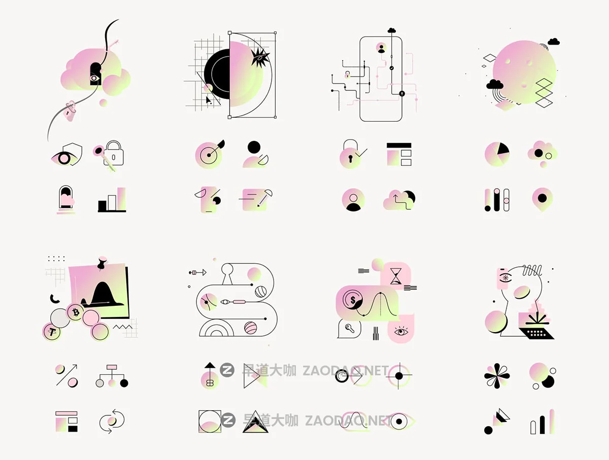 16款专业加密货币区块链金融科技手绘插图插画ai/figma矢量设计素材 16 Vector Crypto Illustrations + 4 Icons per Illustration插图1 16款专业加密货币区块链金融科技手绘插图插画ai/figma矢量设计素材 16 Vector Crypto Illustrations + 4 Icons per Illustration插图1