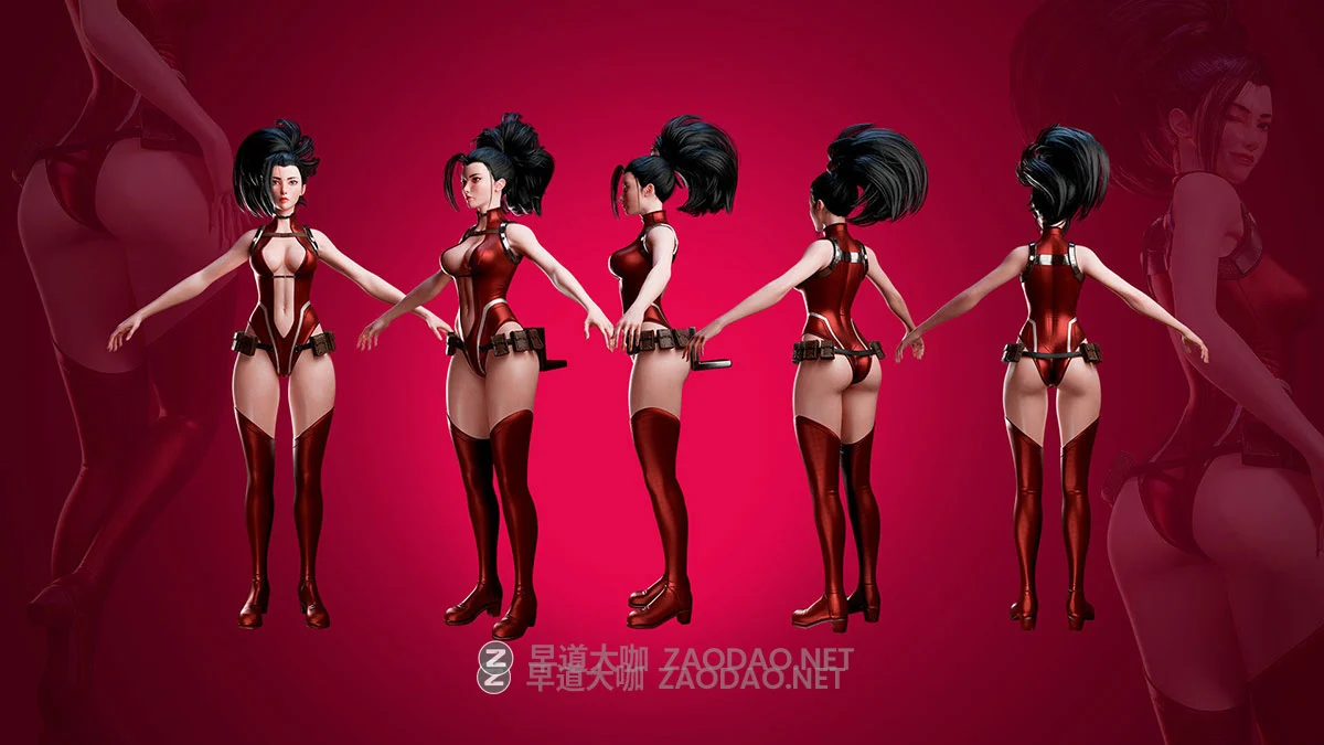 Blender模型 游戏女性人物角色3D建模资产素材 MOMO YAOYOROZU – Blender 3D插图7 Blender模型 游戏女性人物角色3D建模资产素材 MOMO YAOYOROZU – Blender 3D插图7