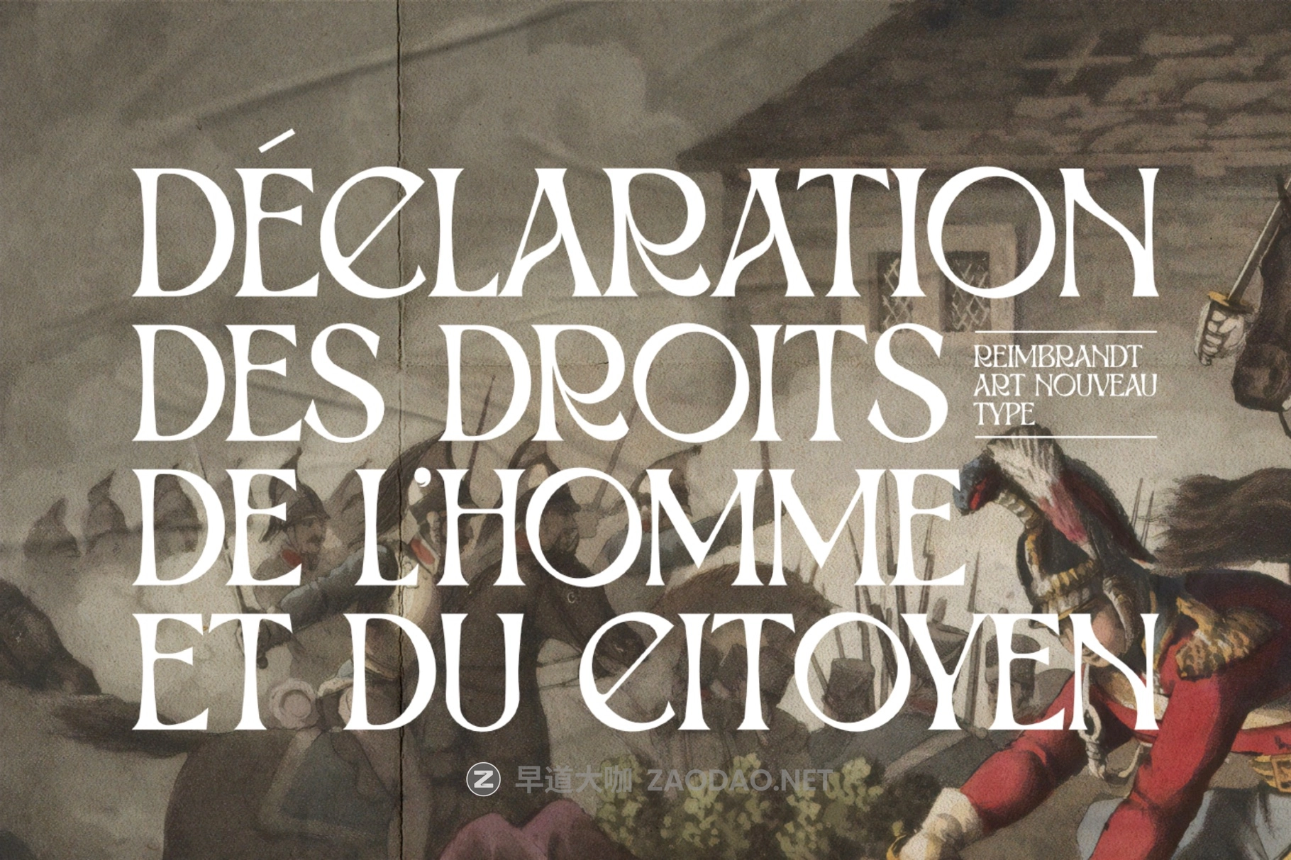 时尚复古新艺术风格海报包装徽标设计衬线英文字体安装包 Reimbrandt – Art Nouveau Font插图3 时尚复古新艺术风格海报包装徽标设计衬线英文字体安装包 Reimbrandt – Art Nouveau Font插图3