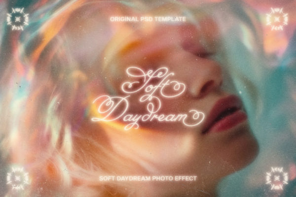 时尚梦幻模糊海报照片效果ps特效滤镜样机 Soft Daydream Photo Effect特色图 时尚梦幻模糊海报照片效果ps特效滤镜样机 Soft Daydream Photo Effect