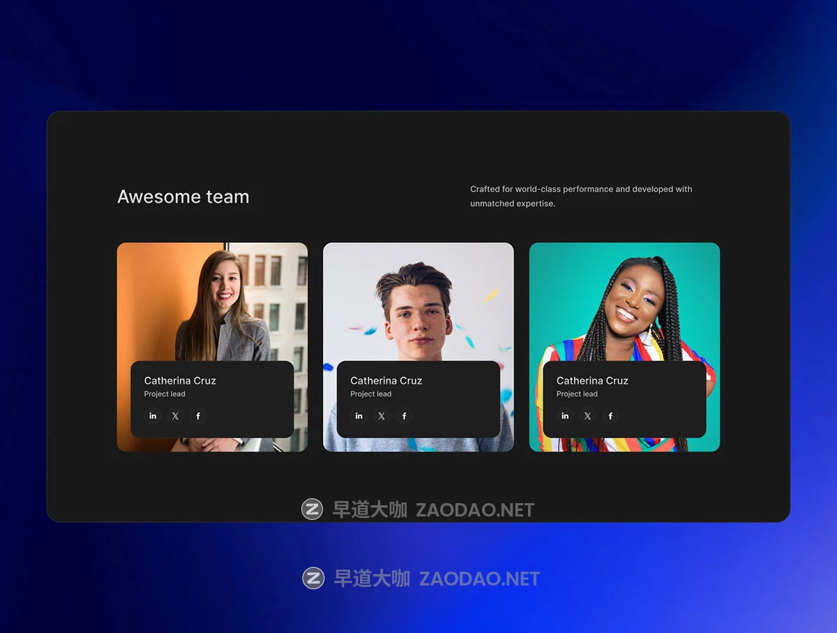 7屏黑暗网络技术服务SaaS平台网站用户UI界面设计Figma模板素材 Pulse — SaaS Template插图5 7屏黑暗网络技术服务SaaS平台网站用户UI界面设计Figma模板素材 Pulse — SaaS Template插图5