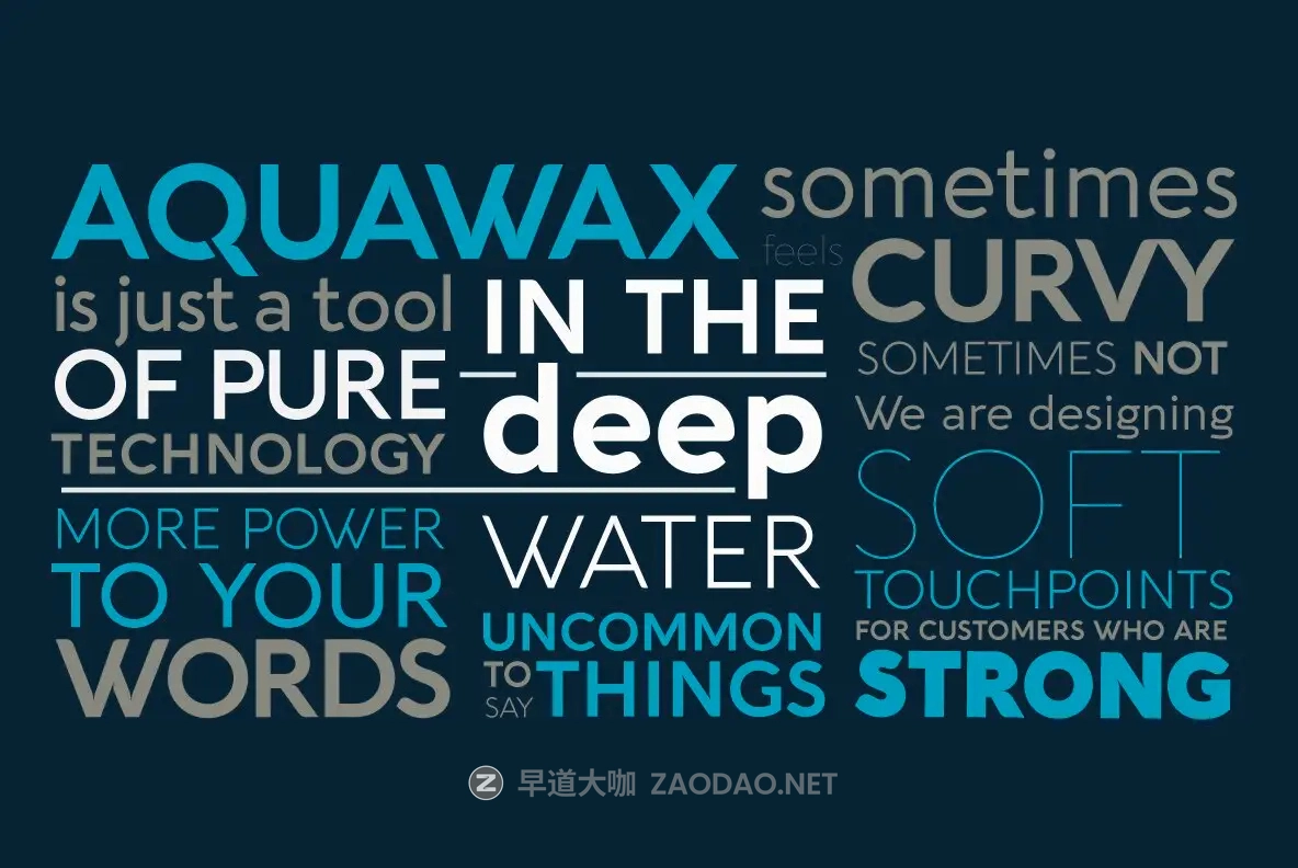 Myfonts – Aquawax Pro Font Family 27款字重现代几何美学圆润边缘电影海报徽标标题logo设计英文字体家族插图8 Myfonts – Aquawax Pro Font Family 27款字重现代几何美学圆润边缘电影海报徽标标题logo设计英文字体家族插图8
