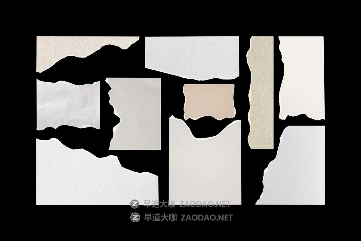 50款褶皱纸撕裂牛皮纸笔记本纸黑纸纸张纹理纸片png免抠图图片设计素材Assorted Ripped Paper Elements插图10 50款褶皱纸撕裂牛皮纸笔记本纸黑纸纸张纹理纸片png免抠图图片设计素材Assorted Ripped Paper Elements插图10