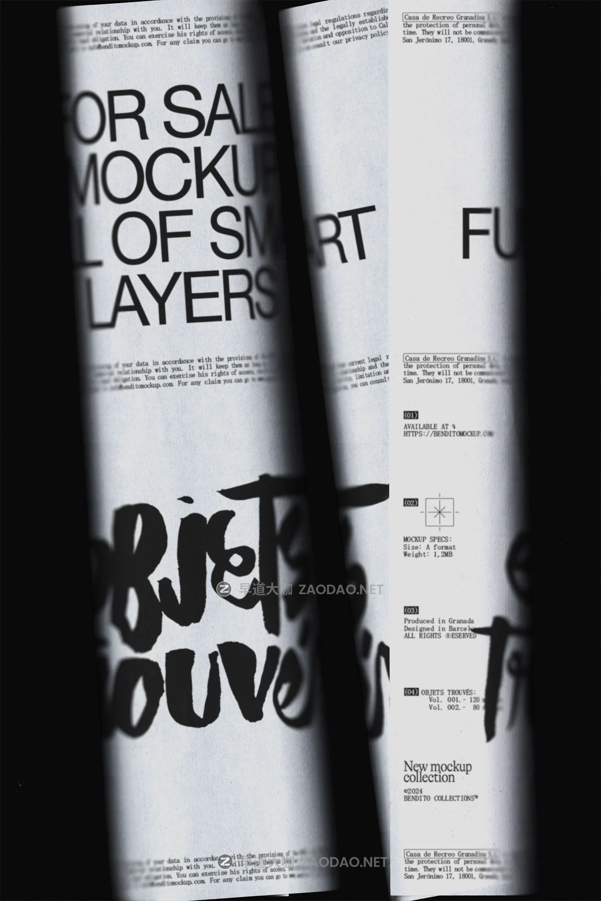 7款国外小众海报信封文件夹包装盒品牌VI设计PS展示贴图样机模板 Bendito.Mockup – Objets Trouvés v2 P5插图4 7款国外小众海报信封文件夹包装盒品牌VI设计PS展示贴图样机模板 Bendito.Mockup – Objets Trouvés v2 P5插图4