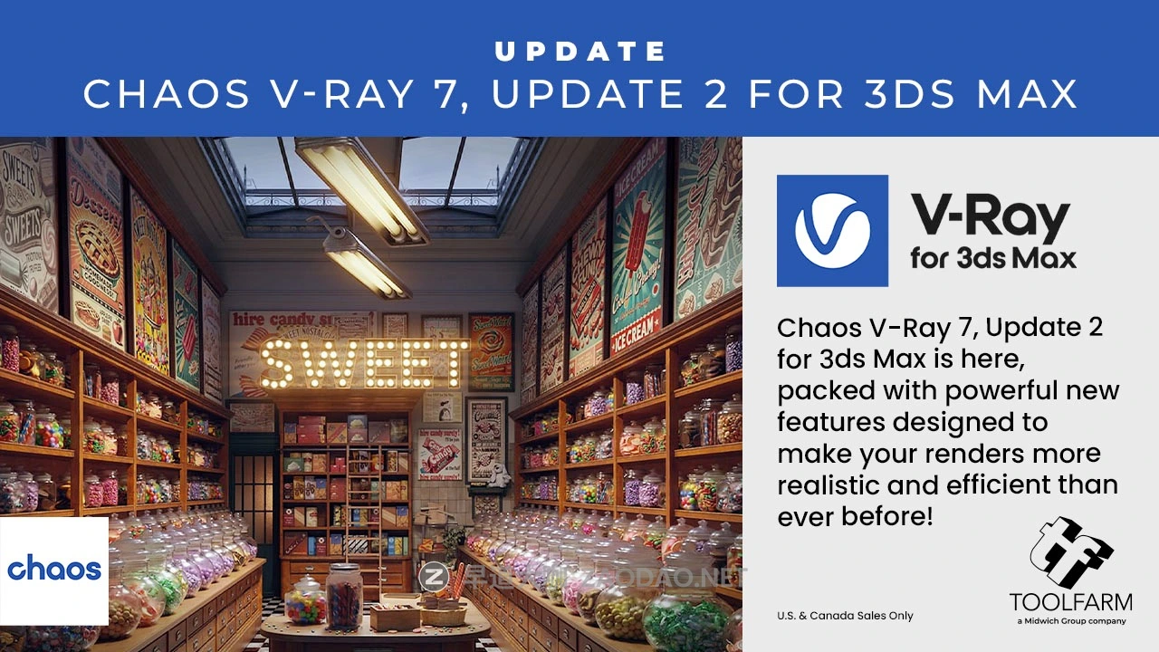 3ds Max Vray 3D建模渲染器插件插件 v7.20.1 Win版本 Chaos V-Ray 7.20.01 for 3ds Max 2021-2026插图1 3ds Max Vray 3D建模渲染器插件插件 v7.20.1 Win版本 Chaos V-Ray 7.20.01 for 3ds Max 2021-2026插图1
