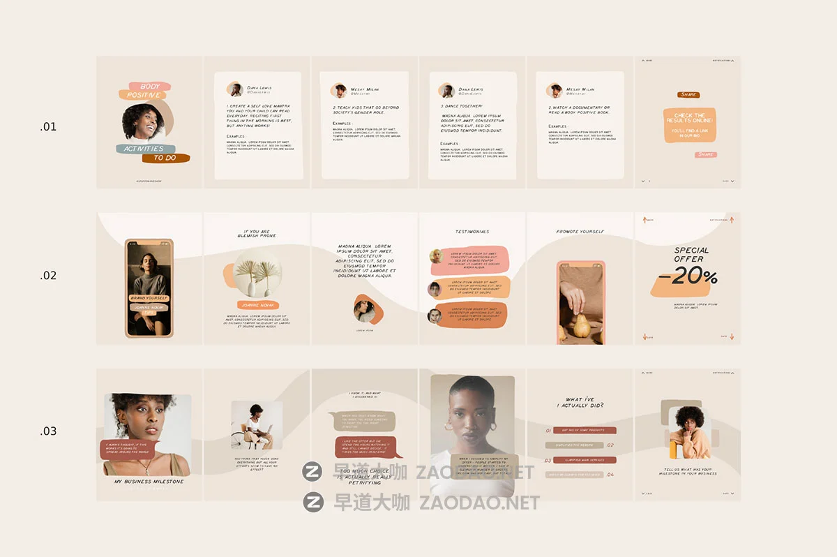 108款ins风引言品牌故事社交媒体海报设计psd/xd模板源文件素材 Coach Carousel Templates插图1 108款ins风引言品牌故事社交媒体海报设计psd/xd模板源文件素材 Coach Carousel Templates插图1