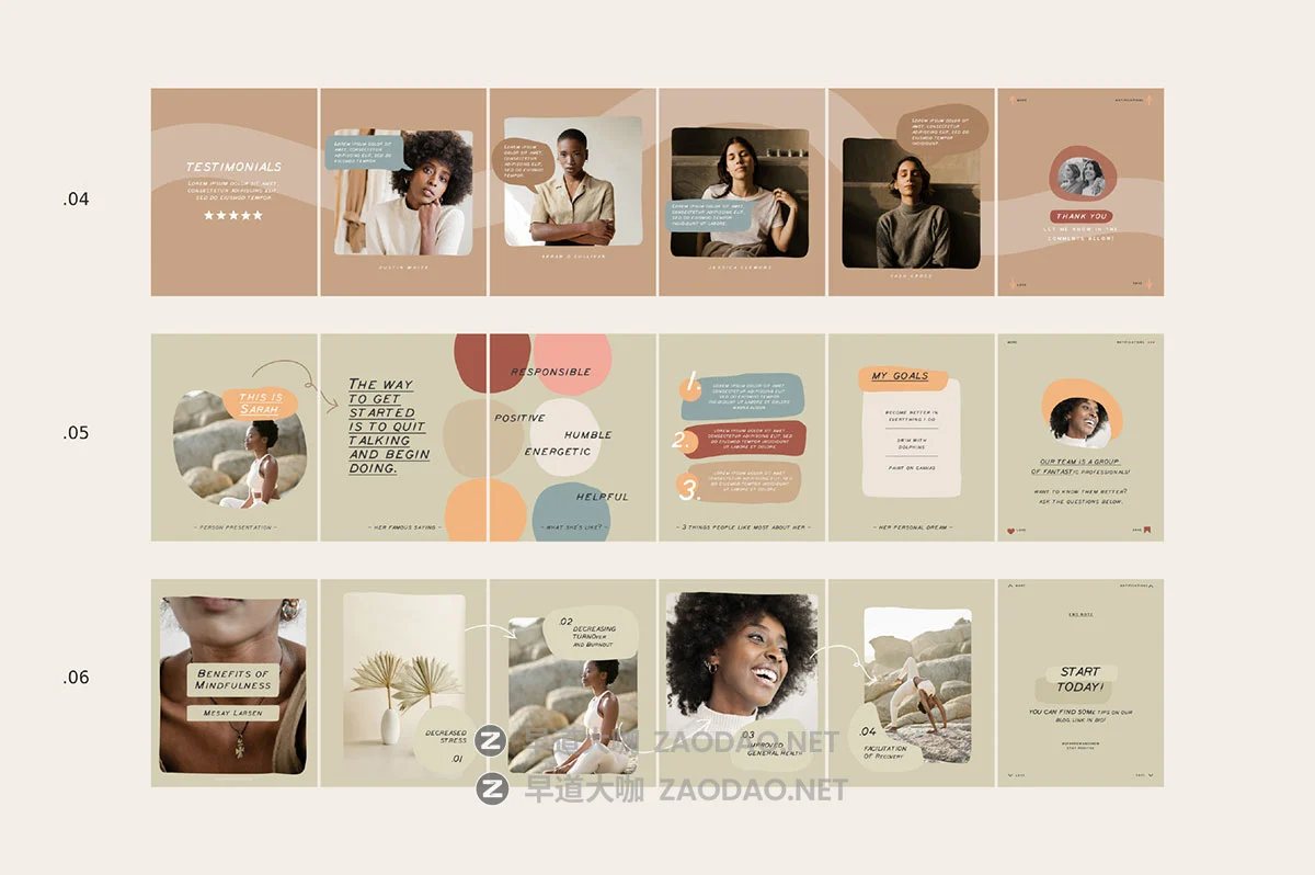 108款ins风引言品牌故事社交媒体海报设计psd/xd模板源文件素材 Coach Carousel Templates插图5 108款ins风引言品牌故事社交媒体海报设计psd/xd模板源文件素材 Coach Carousel Templates插图5