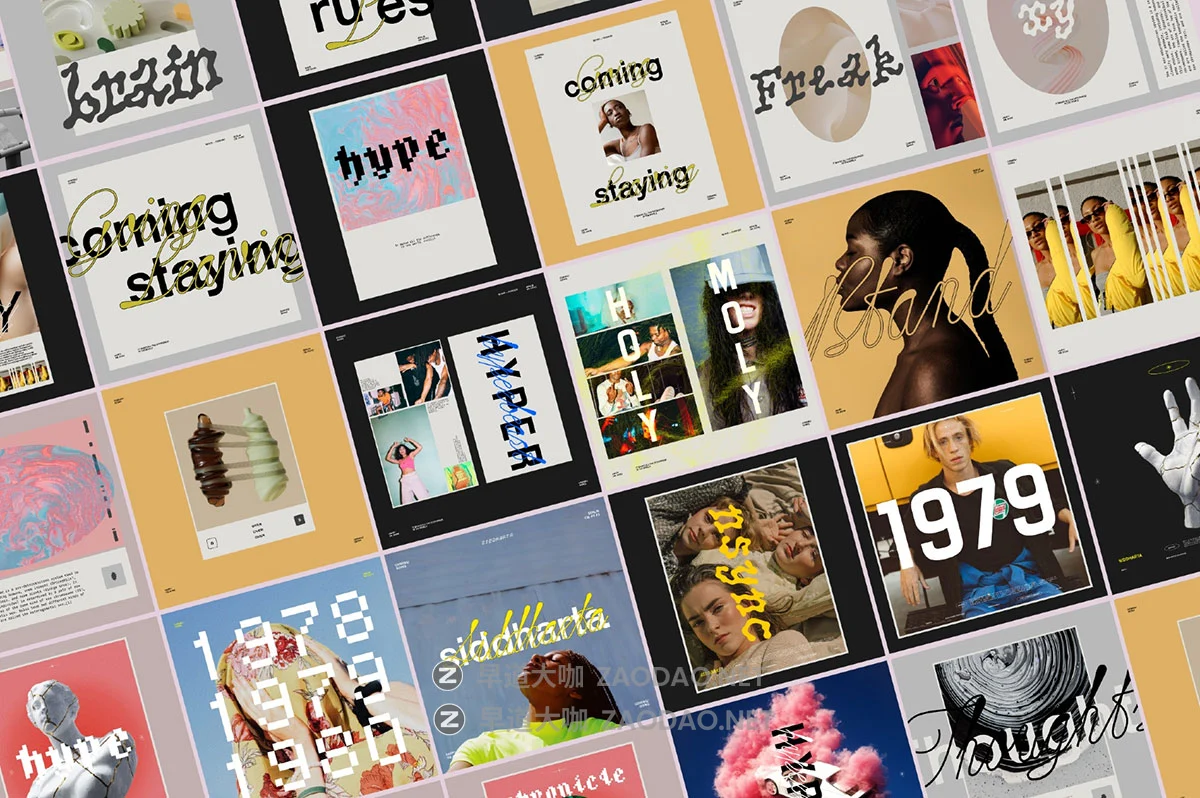 48款ins风方形社交媒体品牌推广公众号推文电商海报设计psd模板素材 Elapse – Social Media Templates插图4 48款ins风方形社交媒体品牌推广公众号推文电商海报设计psd模板素材 Elapse – Social Media Templates插图4