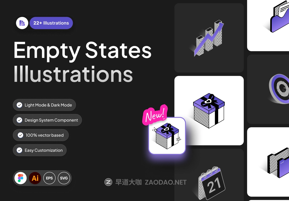 22款2.5D等距风格空状态互联网科技区块链矢量插图ai/figma格式素材 Empty State Illustration Kit 2插图 22款2.5D等距风格空状态互联网科技区块链矢量插图ai/figma格式素材 Empty State Illustration Kit 2插图