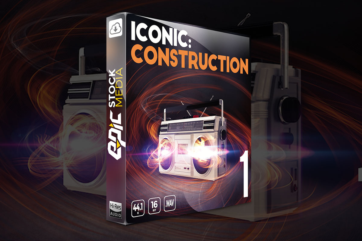 复古黑暗复古嘻哈说唱风架子鼓低音无损音效素材 Epic Stock Media Iconic Construction Kit 1