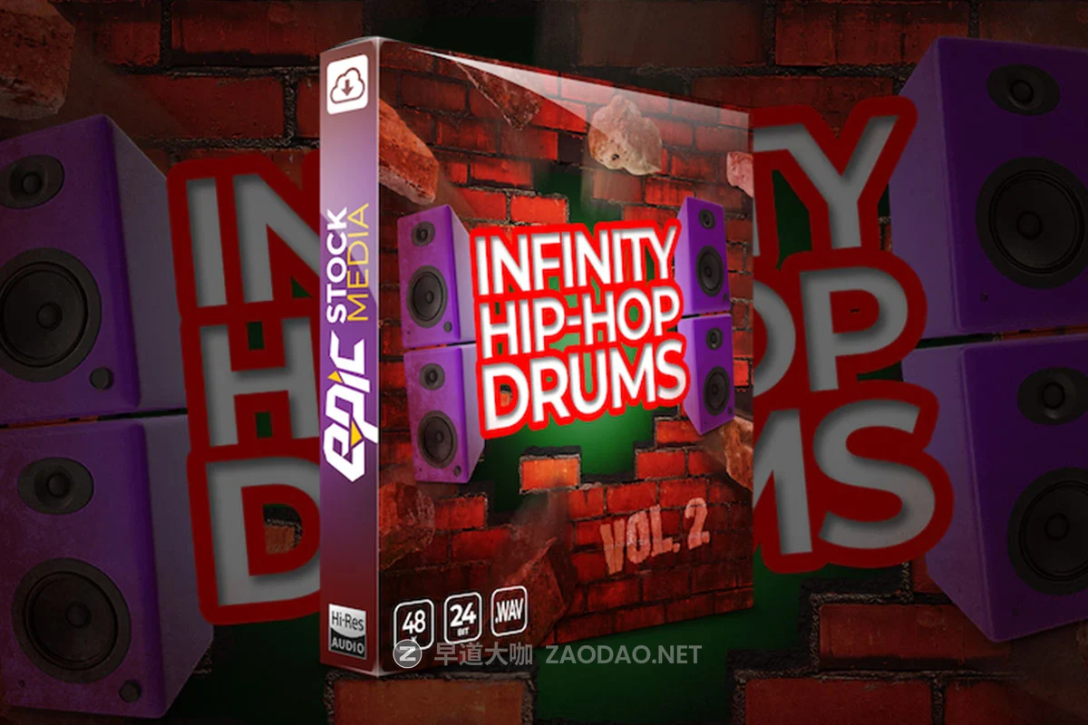 71组国外街头嘻哈说唱风架子鼓小军鼓低音低保真无损音效素材包 Epic Stock Media Infinity Hip Hop Drums Vol 2插图 71组国外街头嘻哈说唱风架子鼓小军鼓低音低保真无损音效素材包 Epic Stock Media Infinity Hip Hop Drums Vol 2插图