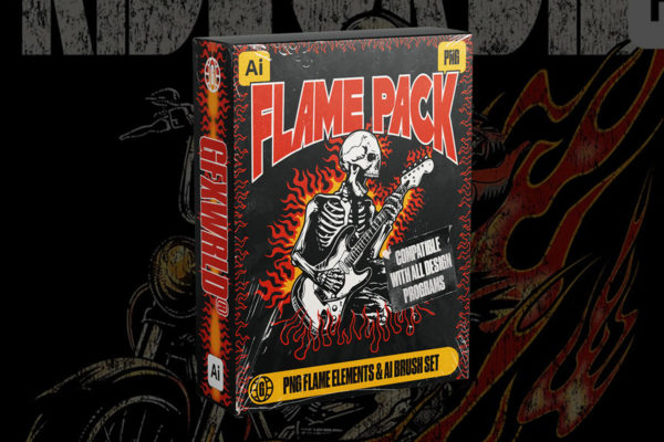 25款街头说唱重金属风火焰火苗ai矢量笔刷+png免抠图设计素材套装 Gfxwrld – Flame Pack Elements & Brush Set (Vol. 1)特色图 25款街头说唱重金属风火焰火苗ai矢量笔刷+png免抠图设计素材套装 Gfxwrld – Flame Pack Elements & Brush Set (Vol. 1)