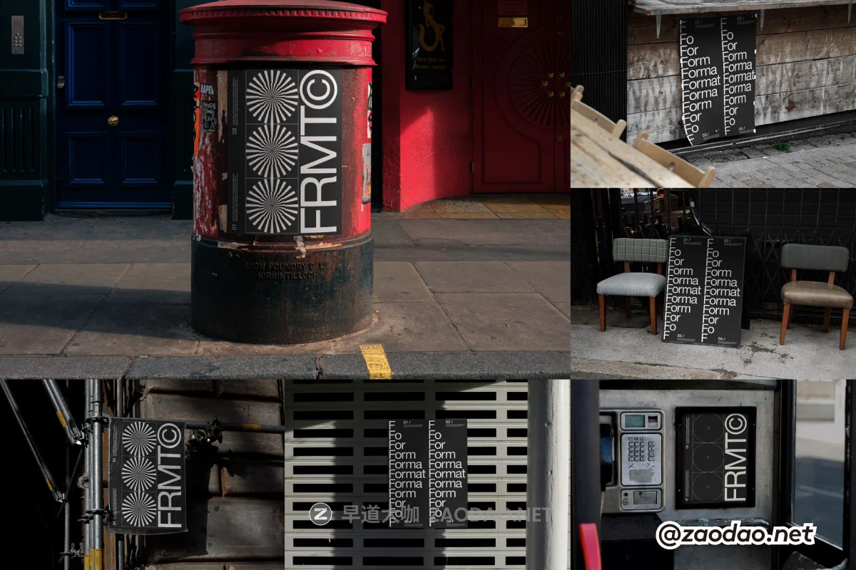 7款复古场景城市广告单页海报招贴设计展示效果图PSD样机模板 Format Mockup – BATCH 003 Collection P1插图 7款复古场景城市广告单页海报招贴设计展示效果图PSD样机模板 Format Mockup – BATCH 003 Collection P1插图