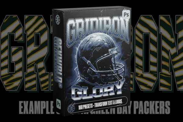 160款复古90年代足球篮球T恤队服标志徽标字母字体标题设计ps特效样式预设素材 Gfxwrld – Gridiron Glory Text Styles Pack (Vol. 1)特色图 160款复古90年代足球篮球T恤队服标志徽标字母字体标题设计ps特效样式预设素材 Gfxwrld – Gridiron Glory Text Styles Pack (Vol. 1)