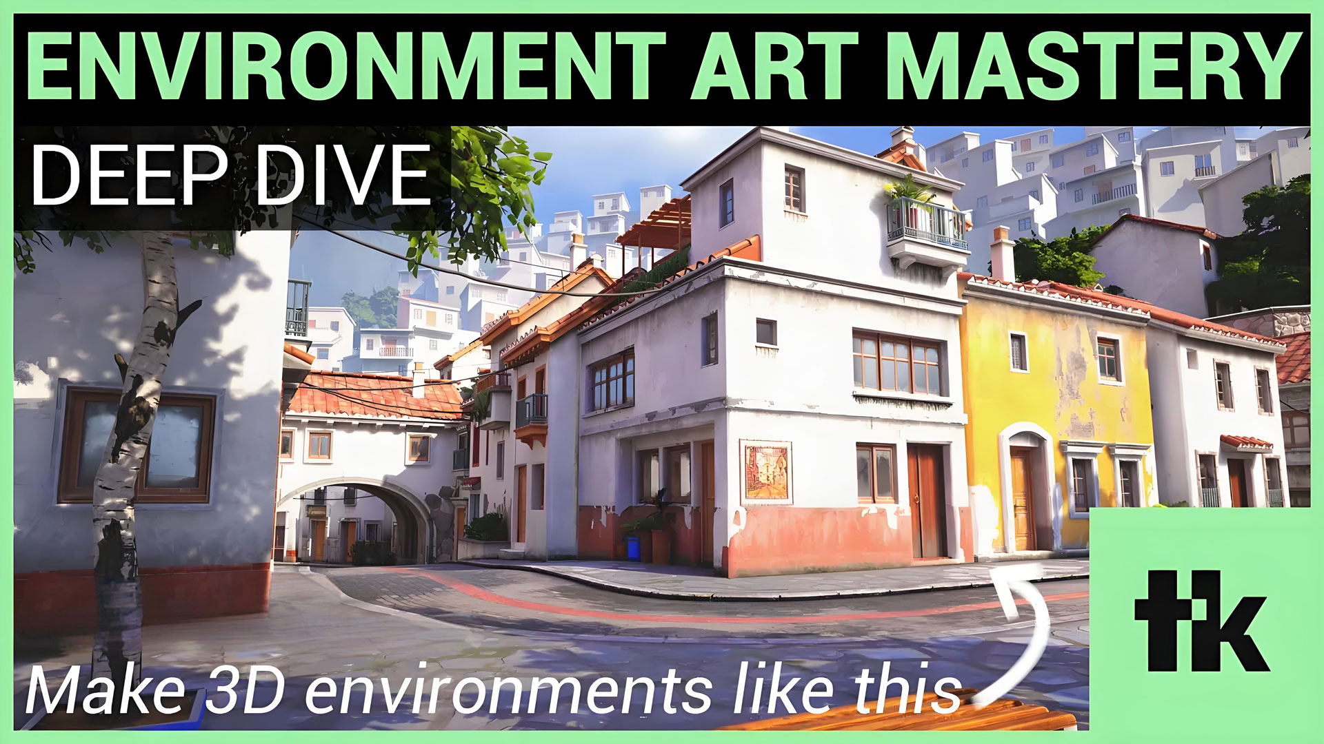 UE Maya ZBrush小镇场景建模贴图灯光渲染全流程教程 中文字幕 Gumroad – Environment Art Mastery by Thiago Klafke Standard edition