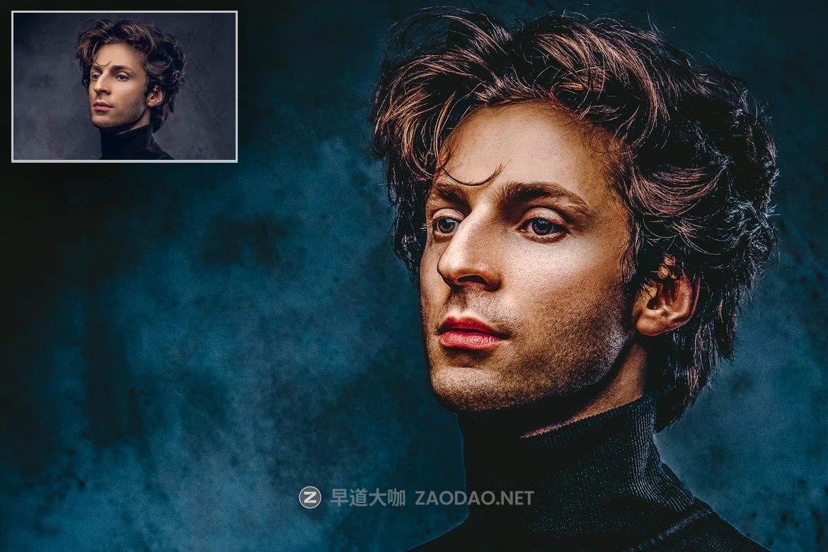 专业人物肖像照片锐化磨皮润湿ps特效动作模板素材 HDR Photoshop Action插图3 专业人物肖像照片锐化磨皮润湿ps特效动作模板素材 HDR Photoshop Action插图3