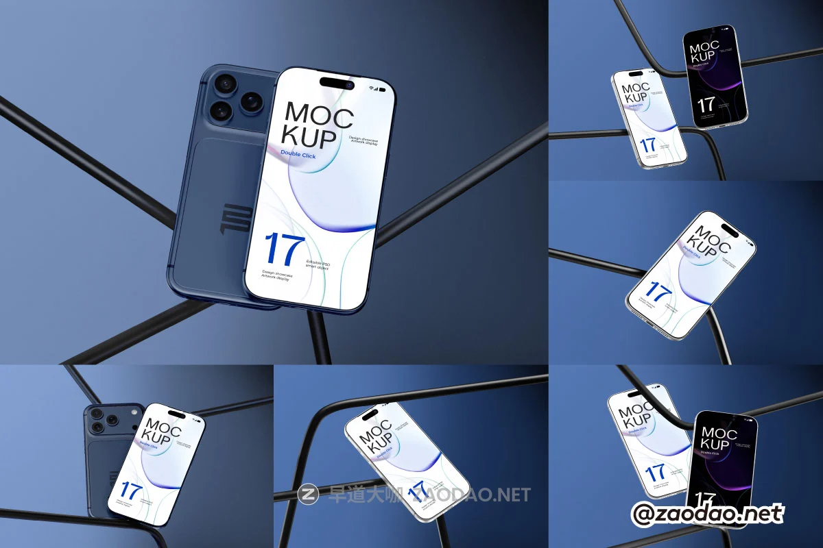 10款工业风手机广告UI界面设计作品展示苹果iPhone 17 Pro贴图样机模板 Industrial Modern iPhone 17 Pro Mockup插图 10款工业风手机广告UI界面设计作品展示苹果iPhone 17 Pro贴图样机模板 Industrial Modern iPhone 17 Pro Mockup插图