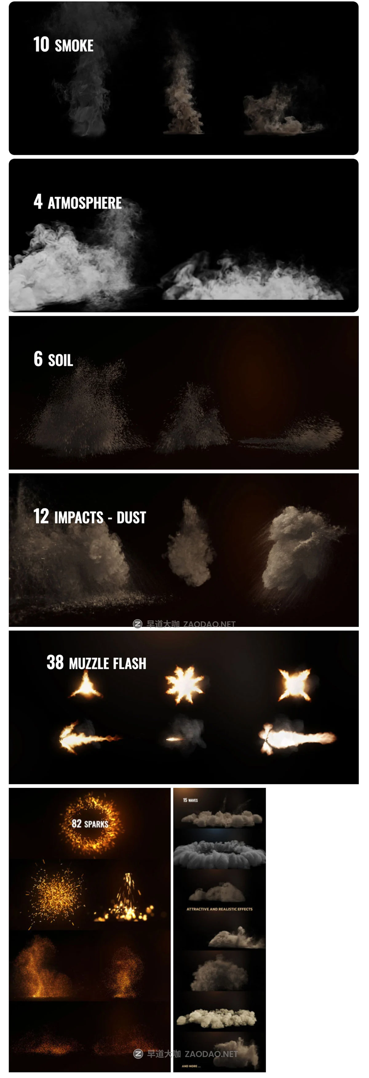 AE脚本 296组火焰爆炸燃烧烟雾粒子枪焰特效合成预设 Inferno Storm Pack V1插图2 AE脚本 296组火焰爆炸燃烧烟雾粒子枪焰特效合成预设 Inferno Storm Pack V1插图2