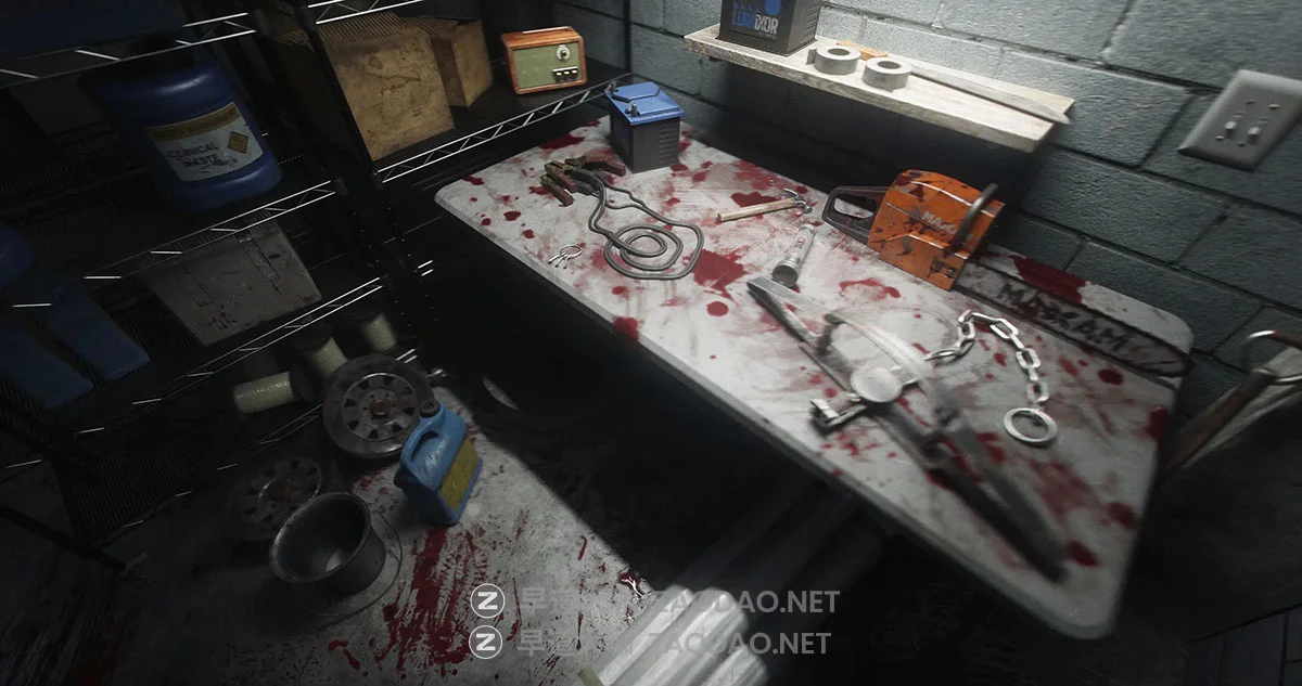 Blender恐怖阴暗鬼屋厨房餐厅地下室建筑3D模型资产素材 KitBash3D – House of Horror插图19 Blender恐怖阴暗鬼屋厨房餐厅地下室建筑3D模型资产素材 KitBash3D – House of Horror插图19