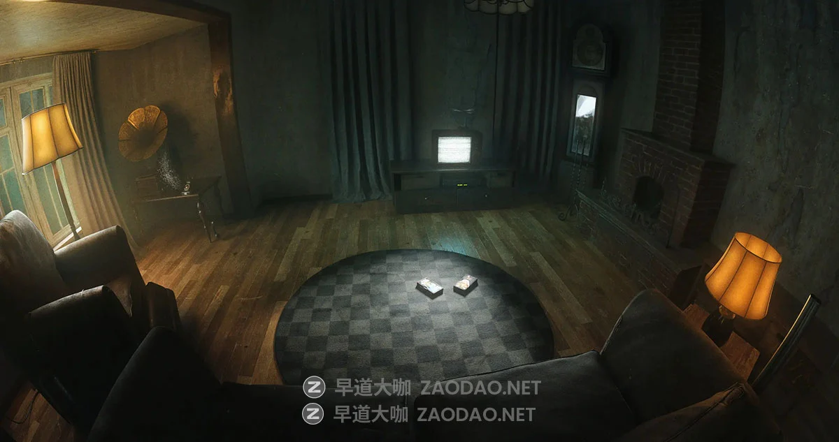 Blender恐怖阴暗鬼屋厨房餐厅地下室建筑3D模型资产素材 KitBash3D – House of Horror插图16 Blender恐怖阴暗鬼屋厨房餐厅地下室建筑3D模型资产素材 KitBash3D – House of Horror插图16