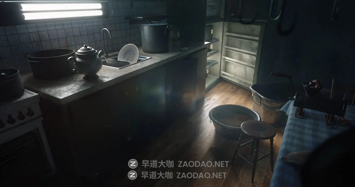 Blender恐怖阴暗鬼屋厨房餐厅地下室建筑3D模型资产素材 KitBash3D – House of Horror插图9 Blender恐怖阴暗鬼屋厨房餐厅地下室建筑3D模型资产素材 KitBash3D – House of Horror插图9