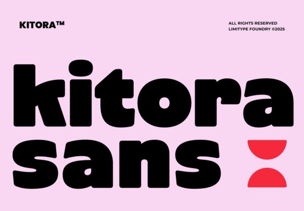 大胆圆润俏皮头条新闻标题品牌标识logo设计粗体英文字体安装包 Kitora Font特色图 大胆圆润俏皮头条新闻标题品牌标识logo设计粗体英文字体安装包 Kitora Font