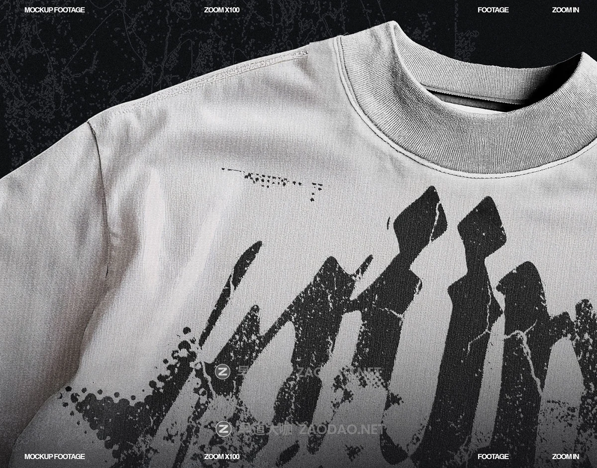 4款超大街头说唱风圆领T恤半袖印花图案设计ps展示效果图样机模板素材 züli – Oversized T-Shirt Mockup 5K (Customized Version)插图5 4款超大街头说唱风圆领T恤半袖印花图案设计ps展示效果图样机模板素材 züli – Oversized T-Shirt Mockup 5K (Customized Version)插图5