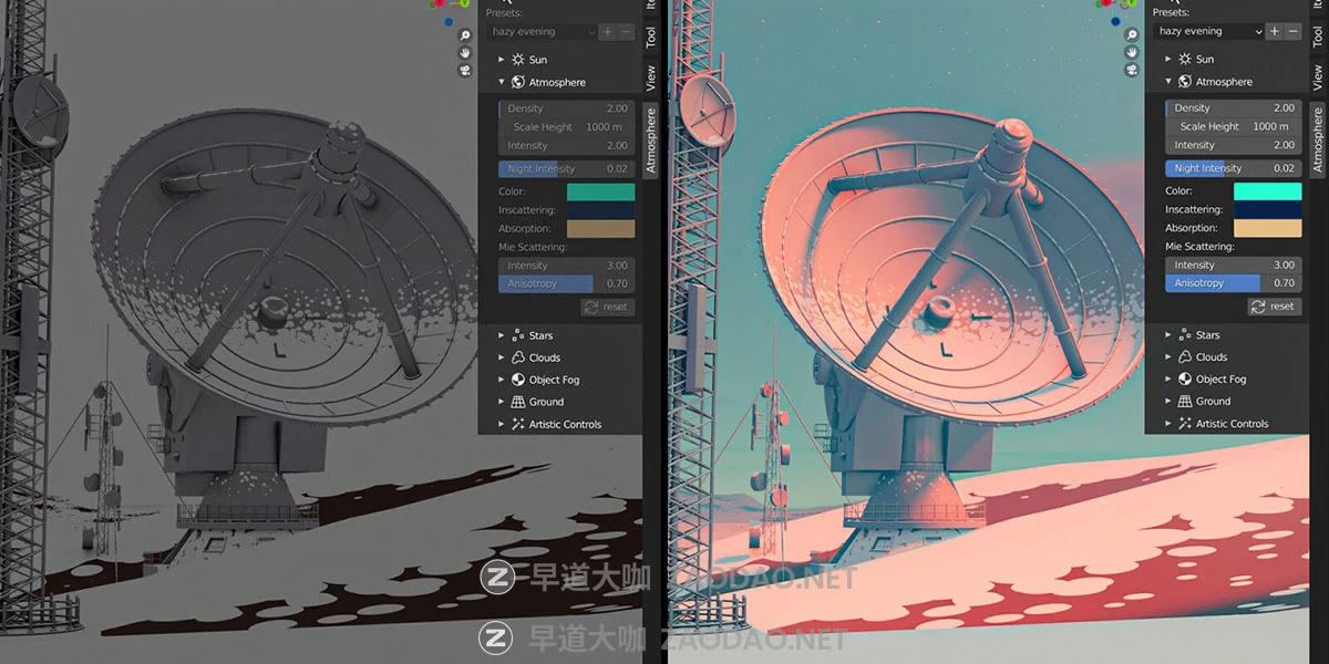 Blender插件 真实物理环境氛围星空大气云彩雾星光星球模拟工具+中文教程 Physical Starlight and Atmosphere v1.9.2 for Blender插图12 Blender插件 真实物理环境氛围星空大气云彩雾星光星球模拟工具+中文教程 Physical Starlight and Atmosphere v1.9.2 for Blender插图12