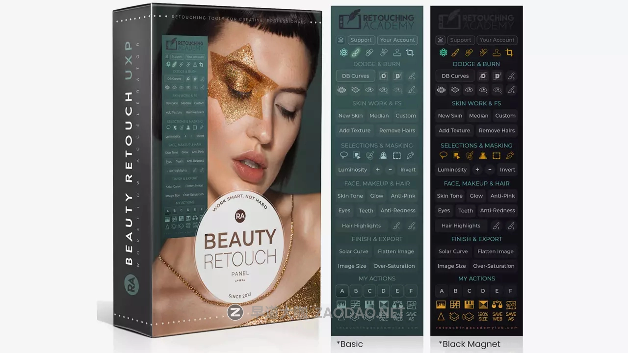 PS插件 摄影图像人像皮肤美颜润饰美容修复工具 Retouching Academy – Beauty Retouch Panel v5.2.0插图 PS插件 摄影图像人像皮肤美颜润饰美容修复工具 Retouching Academy – Beauty Retouch Panel v5.2.0插图