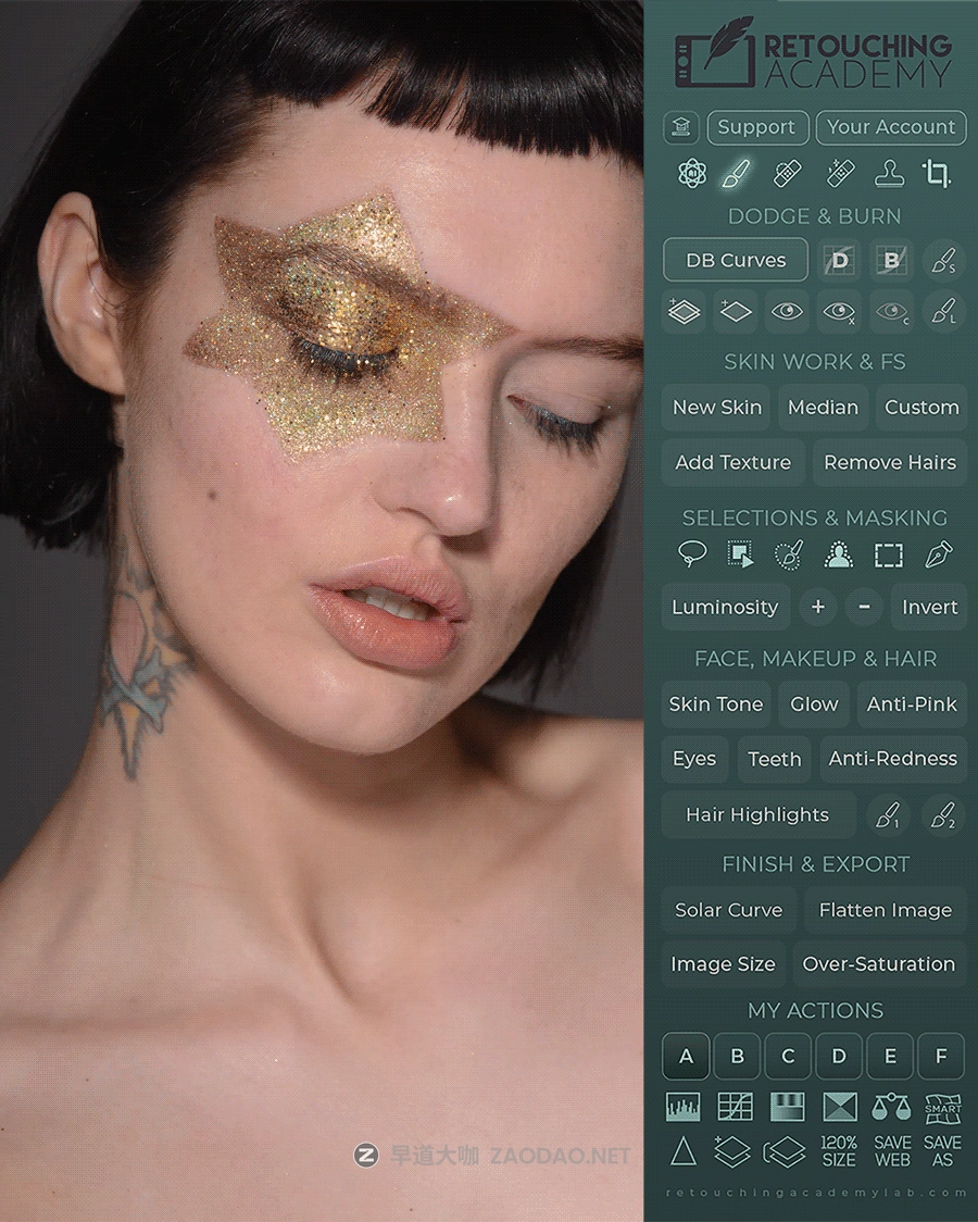 PS插件 摄影图像人像皮肤美颜润饰美容修复工具 Retouching Academy – Beauty Retouch Panel v5.2.0插图1 PS插件 摄影图像人像皮肤美颜润饰美容修复工具 Retouching Academy – Beauty Retouch Panel v5.2.0插图1