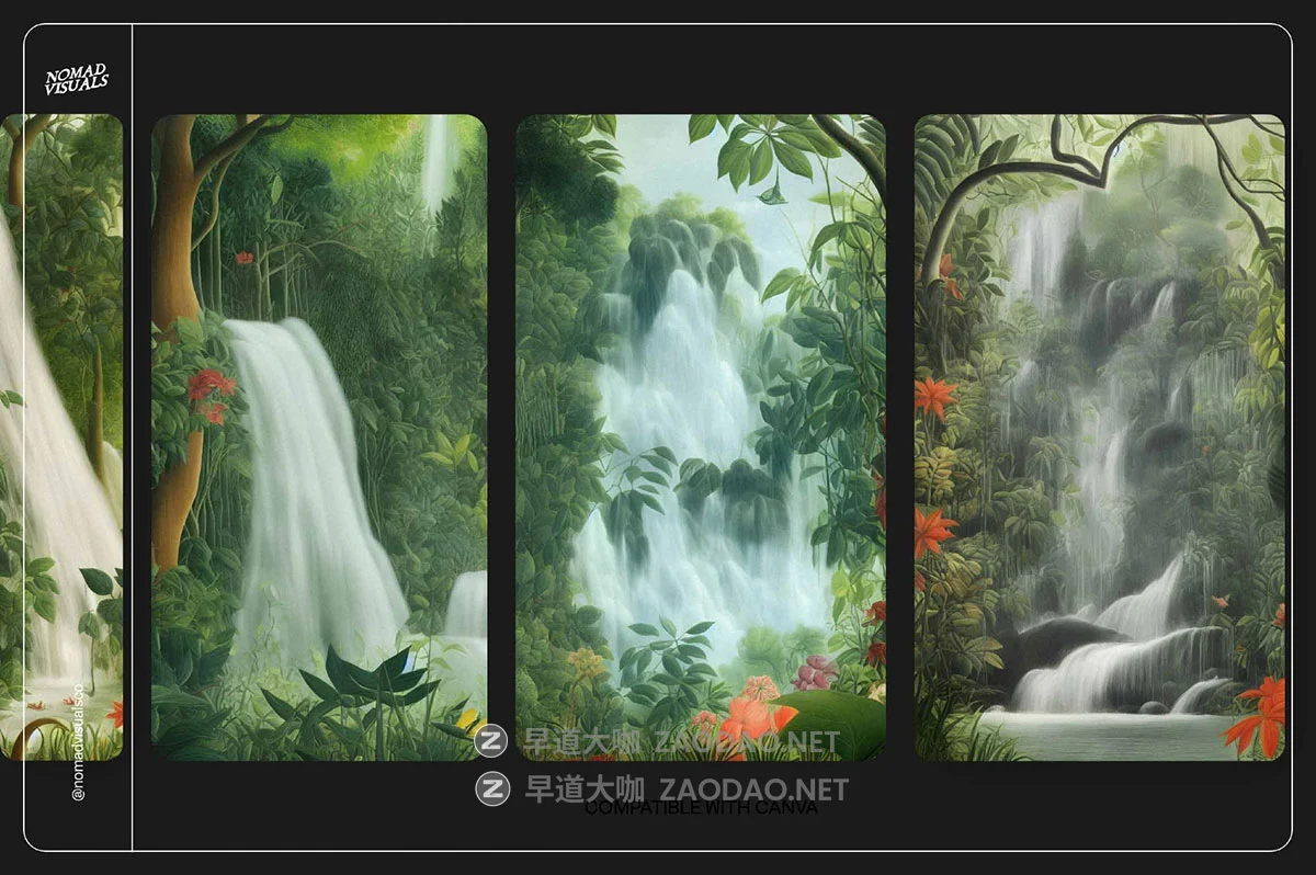 120幅迷人自然界丛林森林瀑布手绘艺术插画插图高清图片设计素材 Rainforest Waterfall Dream插图12 120幅迷人自然界丛林森林瀑布手绘艺术插画插图高清图片设计素材 Rainforest Waterfall Dream插图12
