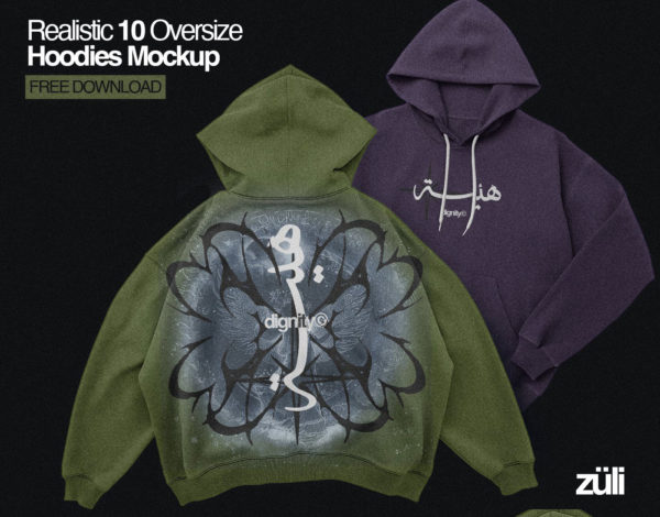 10款超大嘻哈街头说唱风连衣帽卫衣图案印花图案设计ps贴图样机模板 züli – Realistic 10 Mockups Oversize Hoodies特色图 10款超大嘻哈街头说唱风连衣帽卫衣图案印花图案设计ps贴图样机模板 züli – Realistic 10 Mockups Oversize Hoodies