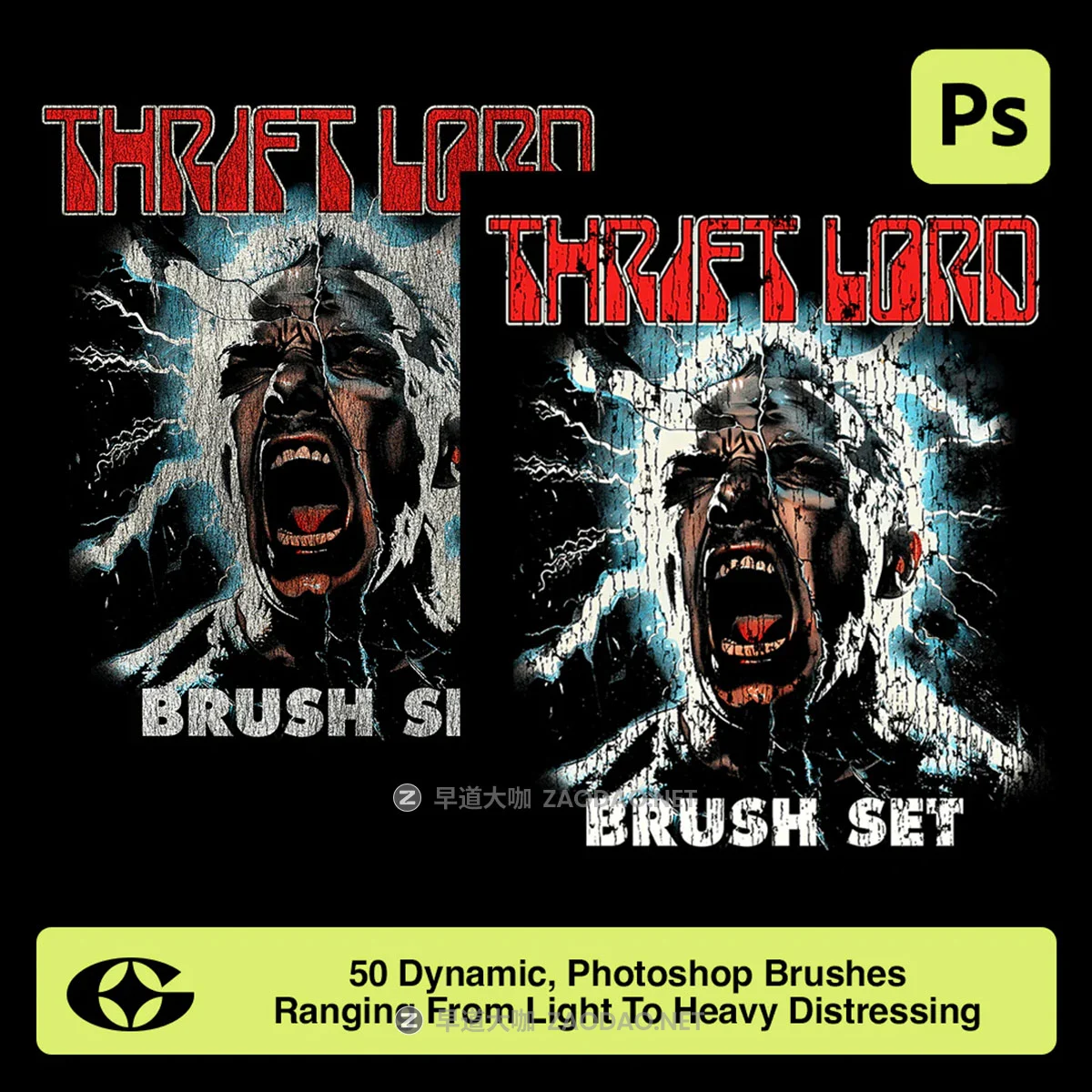 复古做旧墙壁泥土龟裂裂纹纹理肌理ps笔刷画笔设计素材 Gfxwrld – Thrift Lord Brush Set (Vol. 1)插图2 复古做旧墙壁泥土龟裂裂纹纹理肌理ps笔刷画笔设计素材 Gfxwrld – Thrift Lord Brush Set (Vol. 1)插图2