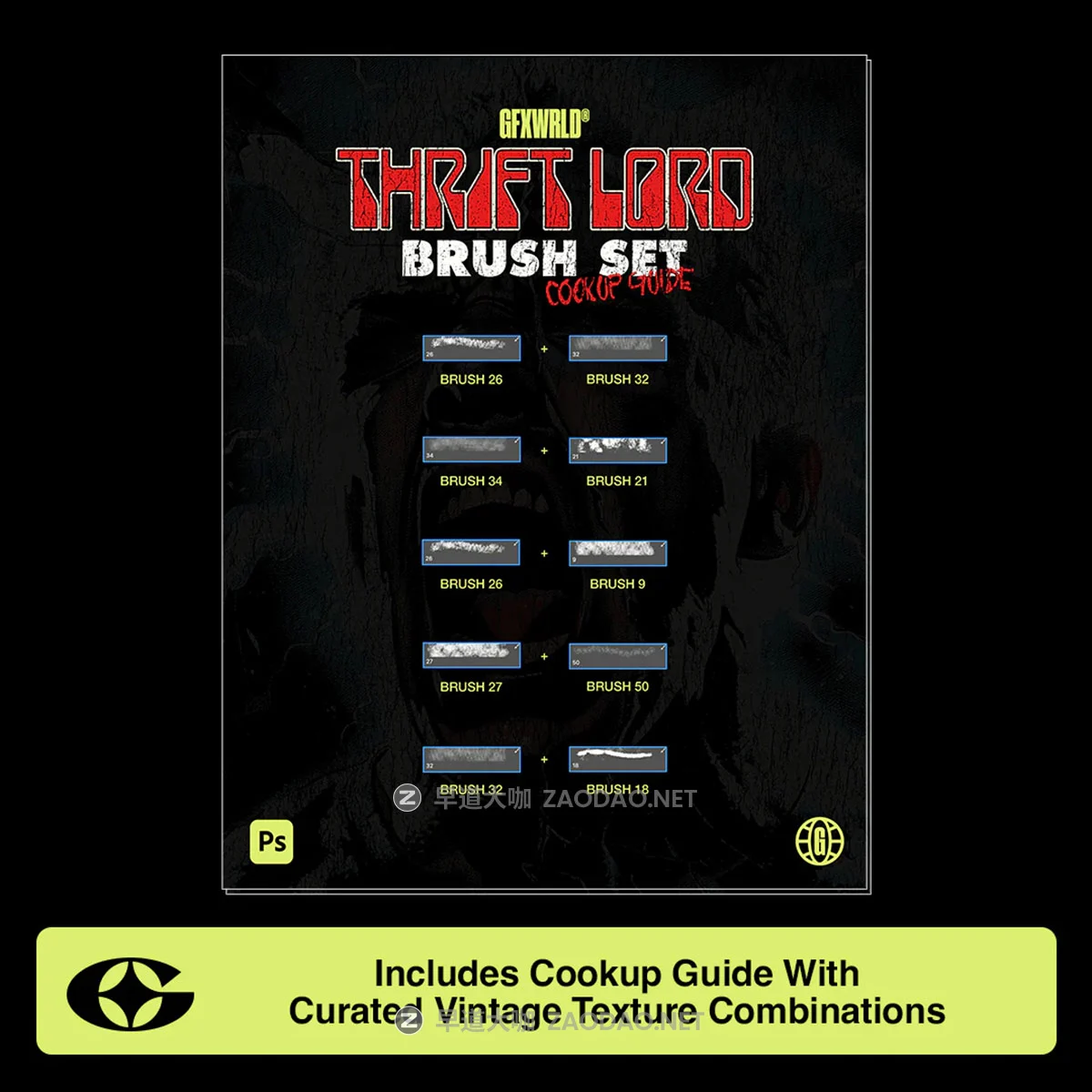 复古做旧墙壁泥土龟裂裂纹纹理肌理ps笔刷画笔设计素材 Gfxwrld – Thrift Lord Brush Set (Vol. 1)插图4 复古做旧墙壁泥土龟裂裂纹纹理肌理ps笔刷画笔设计素材 Gfxwrld – Thrift Lord Brush Set (Vol. 1)插图4