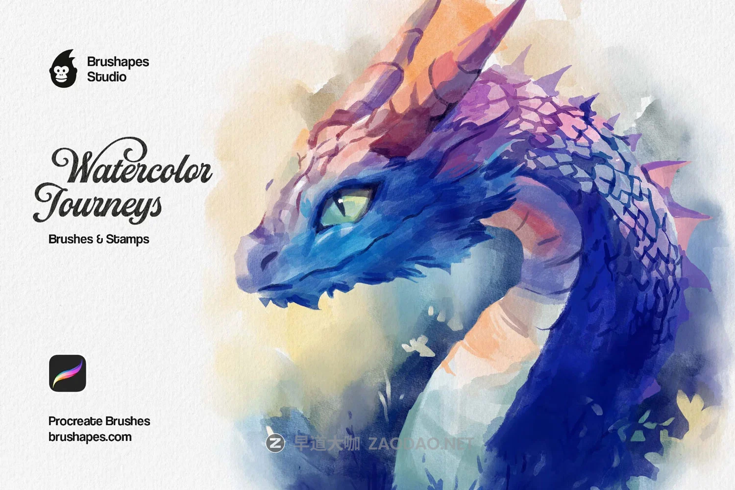 50款真实手绘水墨油漆飞溅水彩画艺术绘画procreate笔刷画笔设计素材 Watercolor Journey Procreate Brushes插图 50款真实手绘水墨油漆飞溅水彩画艺术绘画procreate笔刷画笔设计素材 Watercolor Journey Procreate Brushes插图