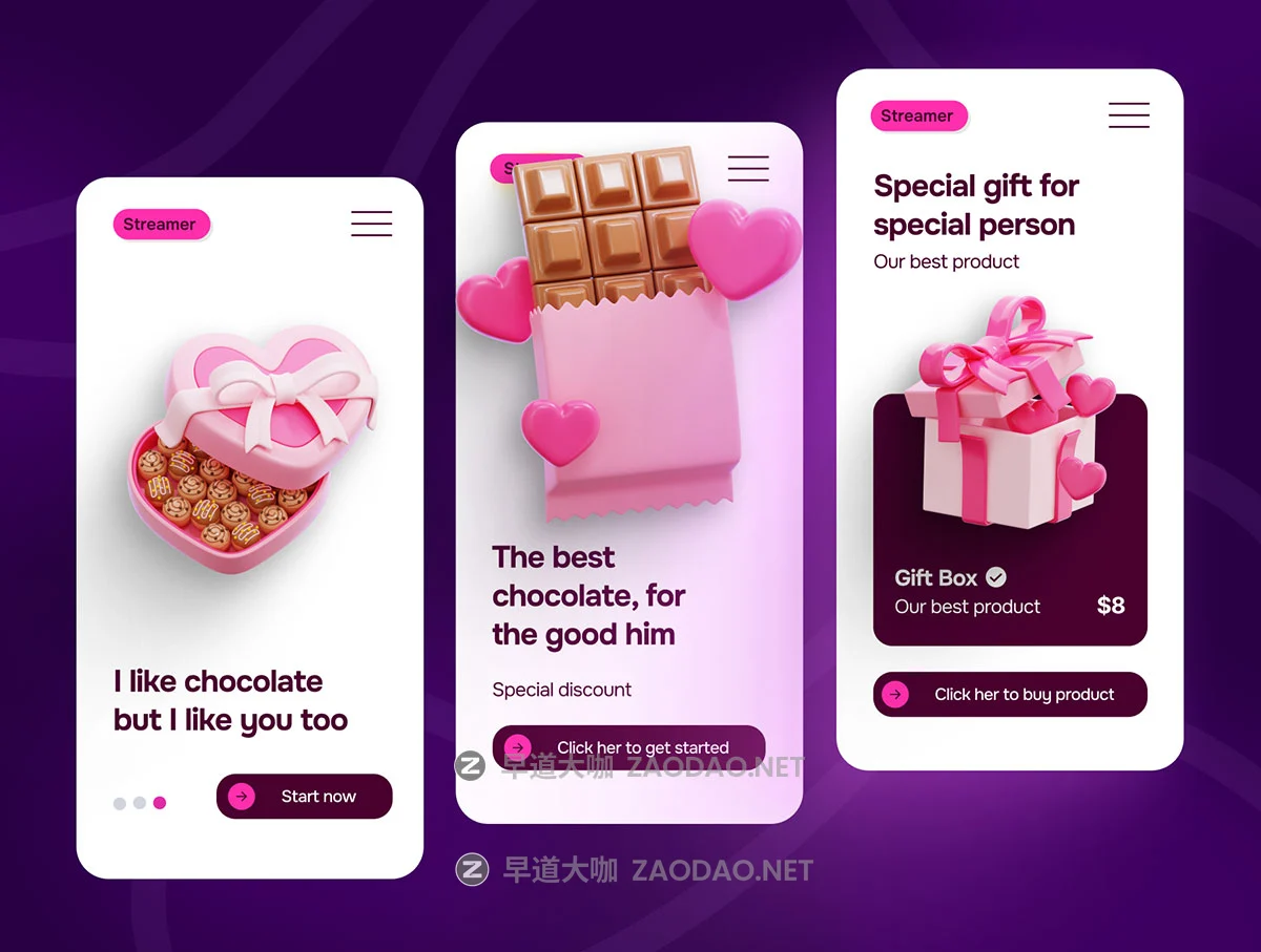 30款浪漫爱情七夕情人节婚礼爱心3d图标icons设计obj/png格式素材 Love and Romance 3D Icon Set插图4 30款浪漫爱情七夕情人节婚礼爱心3d图标icons设计obj/png格式素材 Love and Romance 3D Icon Set插图4