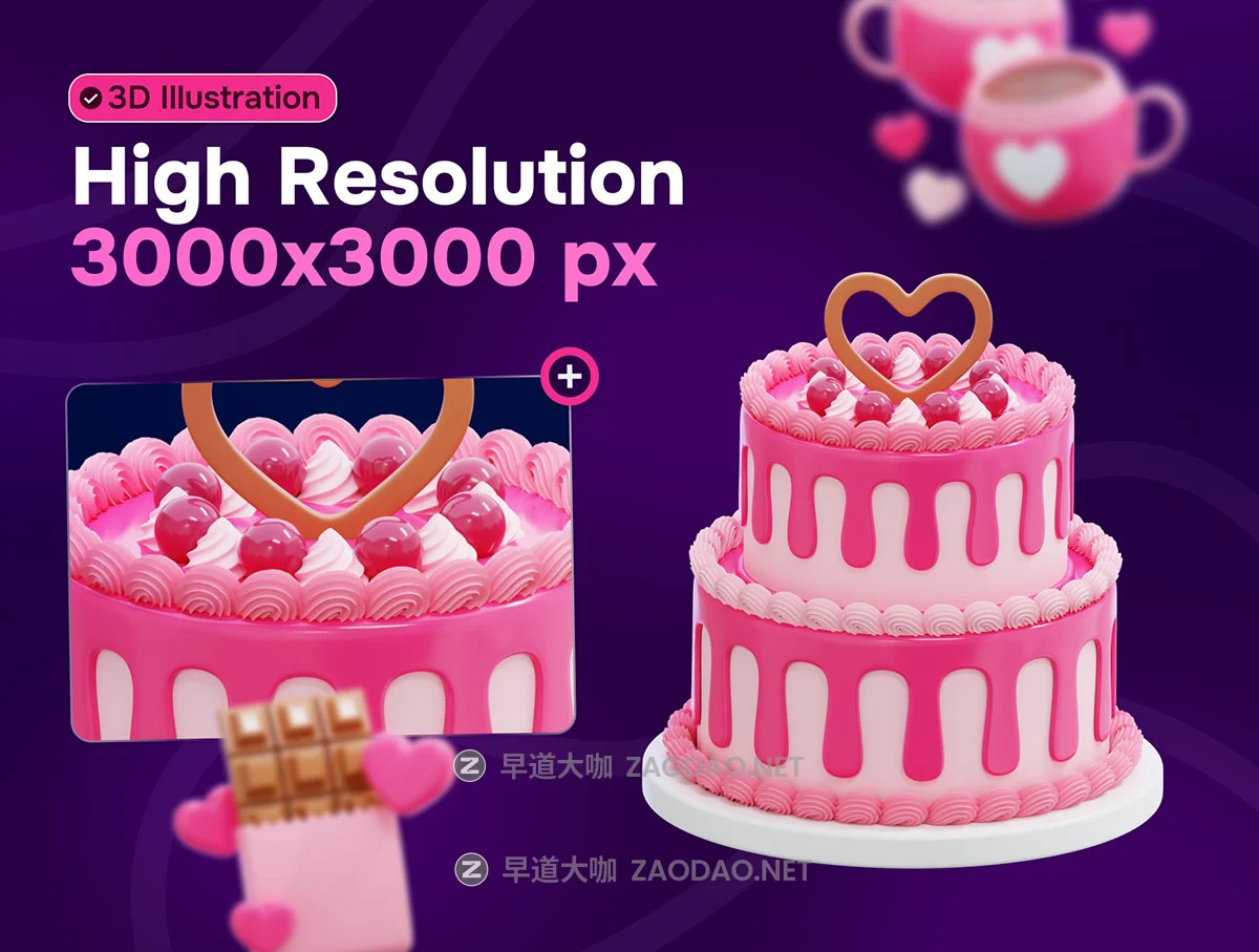 30款浪漫爱情七夕情人节婚礼爱心3d图标icons设计obj/png格式素材 Love and Romance 3D Icon Set插图2 30款浪漫爱情七夕情人节婚礼爱心3d图标icons设计obj/png格式素材 Love and Romance 3D Icon Set插图2