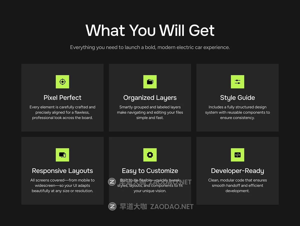 12屏响应式绿色新能源电动汽车网站用户界面UI设计figma/framer模板素材 Voltz – The Electric Car Framer UI Template插图1 12屏响应式绿色新能源电动汽车网站用户界面UI设计figma/framer模板素材 Voltz – The Electric Car Framer UI Template插图1