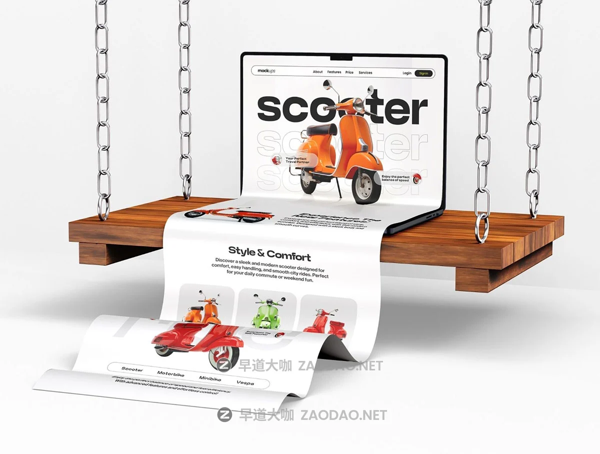 3款长卷多屏网站UI界面广告设计展示效果图ps贴图样机模板素材 Long Scroll Macbook Screen Mockup Set – 03 Unique Scene插图3 3款长卷多屏网站UI界面广告设计展示效果图ps贴图样机模板素材 Long Scroll Macbook Screen Mockup Set – 03 Unique Scene插图3