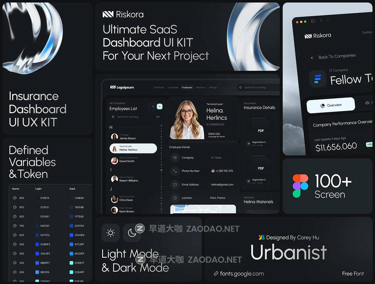 100+屏双配色AI人工智能B2B商业保险平台网站UI界面设计Figma模板素材 Riskora: AI-Powered B2B Insurance Platform插图3 100+屏双配色AI人工智能B2B商业保险平台网站UI界面设计Figma模板素材 Riskora: AI-Powered B2B Insurance Platform插图3
