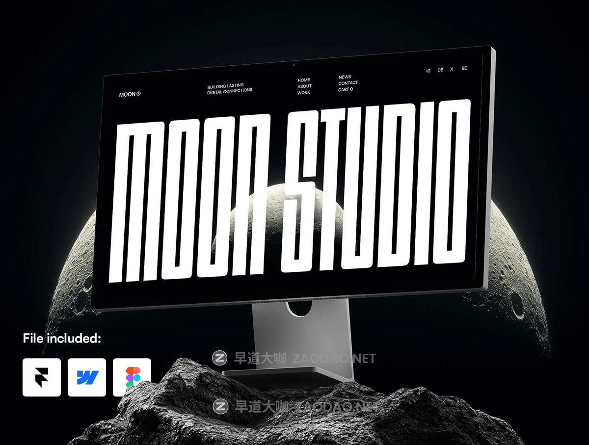 现代极简美学设计摄影工作室作品集网站用户界面UI设计figma/framer模板素材 Moon – Webflow and Framer Template插图 现代极简美学设计摄影工作室作品集网站用户界面UI设计figma/framer模板素材 Moon – Webflow and Framer Template插图
