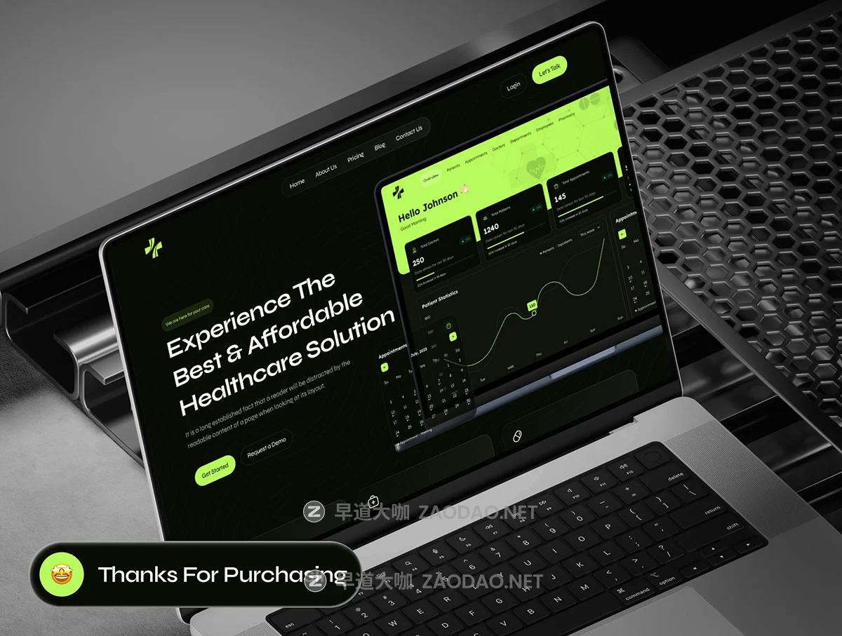 20屏响应式黑暗SaaS服务医疗保健体检健康网站用户UI界面设计Figma模板素材 Prinstin – SaaS Medical Website Framer Template插图11 20屏响应式黑暗SaaS服务医疗保健体检健康网站用户UI界面设计Figma模板素材 Prinstin – SaaS Medical Website Framer Template插图11