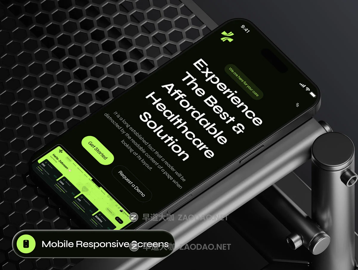 20屏响应式黑暗SaaS服务医疗保健体检健康网站用户UI界面设计Figma模板素材 Prinstin – SaaS Medical Website Framer Template插图13 20屏响应式黑暗SaaS服务医疗保健体检健康网站用户UI界面设计Figma模板素材 Prinstin – SaaS Medical Website Framer Template插图13