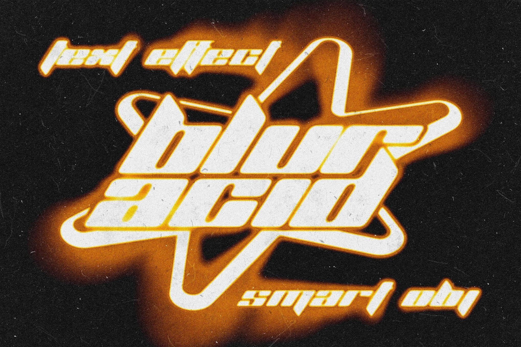 酸性发光模糊划痕照片效果ps文本样机模板 Acid Color Blur Text Effect特色图 酸性发光模糊划痕照片效果ps文本样机模板 Acid Color Blur Text Effect