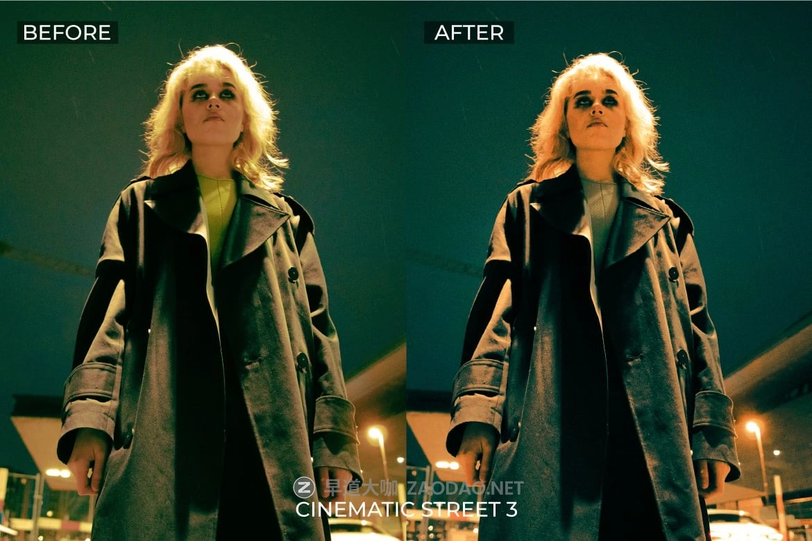 5组灯光室效果城市街头电影照片调色Lightroom预设 Cinematic Street Lightroom Presets插图5 5组灯光室效果城市街头电影照片调色Lightroom预设 Cinematic Street Lightroom Presets插图5