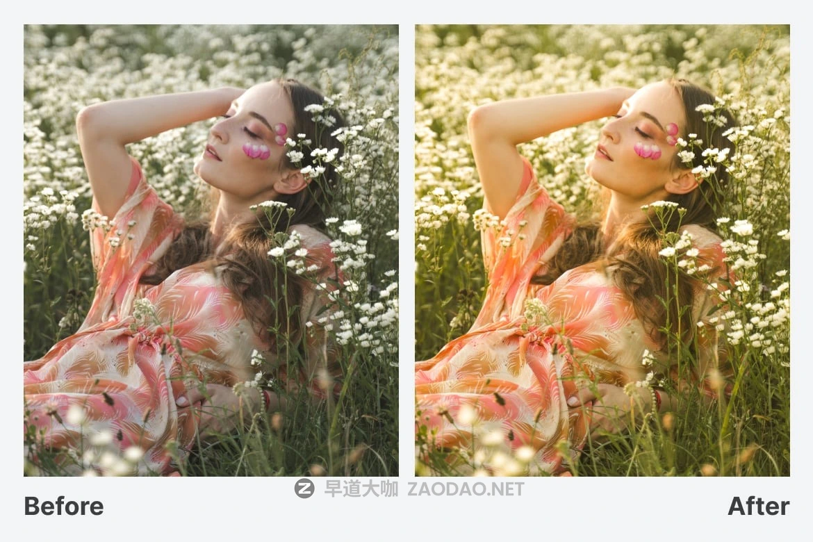 复古梦幻温暖色调皮肤润饰肖像摄影照片调色Lightroom预设 Rainbow Magic Lightroom Presets插图2 复古梦幻温暖色调皮肤润饰肖像摄影照片调色Lightroom预设 Rainbow Magic Lightroom Presets插图2